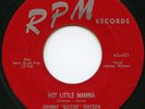 Rare Blues 45-Johnny Guitar Watson-Hot Little Mama-HEAR