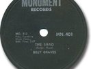 Rare 1959 BILLY GRAVES 78 RPM Record. The Shag