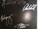 AC/DC. Signed. Autographed. (By4) 'Back in black' LP