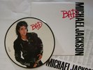 PROMO LABEL MICHAEL JACKSON PICTURE VINYL JAPAN BAD
