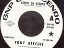 Tony Ritchie Garage Fuzz Promo 45 Comin' On Strong HEAR