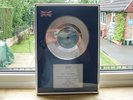 Nik Kershaw BPI  Award Framed Silver Disc Human Racing