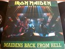 IRON MAIDEN Maidens Back From Hell 2x LP 1986 RARE LIVE