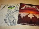 2 METALLICA LP RECORDS JUSTICE 4 ALL MASTER OF PUPPETS