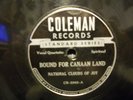 78RPM-NAT'L CLOUDS OF JOY-COLEMAN 5965-BOUND 4 CANAAN