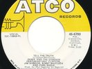 RARE Derek & The Dominos Tell The Truth STOCK COPY 45