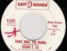 NORTHERN SOUL/GEORGE E. LEE/DANCE WHAT YOU WANNA