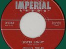 JOHNNY FULLER Sister Jenny 45rpm Imperial 1956 NOLA