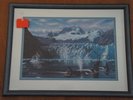 GLACIER ORCAS Ed Tussey Orig.'85 Lithograph Signed LE