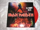 VINYLE-ROUGE 33T-IRON MAIDEN-THE HUNGRY BEAST-ULTA RARE