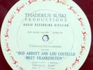 ABBOTT & COSTELLO MEET FRANKENSTEIN-Radio Spots LP-1948