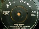 * JUSTIN HINDS & DOMINOES King Samuel RARE Ska Beat 45?
