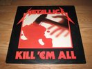 METALLICA Kill 'Em All LP Megaforce/Lyric Sleeve ORIG