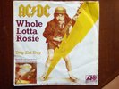 AC/DC  WHOLE LOTTA ROSIE 1977 GERMAN 45 SINGLE