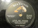 ELVIS PRESLEY 78 RPM LOVE ME TENDER W MOVIE CREDITS
