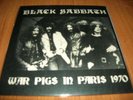 BLACK SABBATH war pigs in paris 70  - 7' clear  vinyl