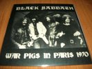 BLACK SABBATH war pigs in paris 70  - 7' black  vinyl