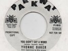 YVONNE BAKER-YOU DIDN'T SAY A WORD-PARKWAY.