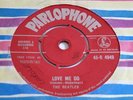 THE BEATLES - LOVE ME DO Rare 1962 RED PARLOPHONE 45