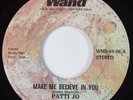 70s Soul Funk 45 PATTI JO Make Me Believe In WAND HEAR