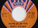 Funk/Deep Soul 45 MARVA WHITNEY Giving Up T-NECK HEAR
