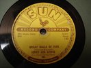 JERRY LEE LEWIS Great Balls Of Fire SUN 281 78RPM
