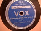 SHURA CHERKASSKY  LISZT HUNGAR RHAPSODY 5 6 11 15 VOX78