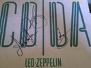 LED ZEPPELIN Coda LP Record Autographed X 3 Page Plant 