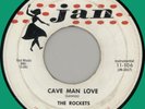 ROCKETS Cave Man Love 45rpm Jan 1958 rockabilly instro