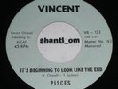 Rare PRIVATE Rural PSYCH/Rock 45 PISCES on Vincent LIST