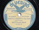 78 JAZZ KXYZ Novelty Band   BLUEBIRD  5852