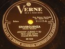 PUERTO RICO 78 rpm RECORD Verne JOHNNY ALBINO Bolero