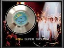 ABBA - SUPER TROUPER - FRAMED 'SILVER' 45rpm  RECORD
