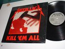 Metallica LP Kill 'Em All original Megaforce Records NM