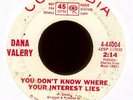 DANA VALERY Interest Lies Columbia Promo Northern Soul 