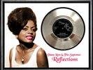 DIANA ROSS - REFLECTIONS - FRAMED 'SILVER' 45rpm  RECORD