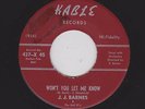 Detroit 60s R&B J.J. BARNES Won't You Let Me Know KABLE