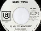 rare Northern Soul 45 NAOMI WILSON do you feel