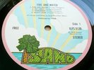 FREE Fire and Water 1970s EARLY PINK RIM 2nd PRESS EX++