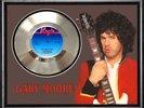 GARY MOORE - COLD DAY IN HELL - FRAMED 'SILVER' 45rpm  RECORD