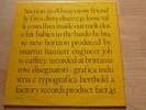 Section 25 - Always Now 1981 UK LP FACTORY