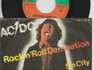 AC/DC 7 PS single Rock N Roll Damnation Belgium 45 ACDC picture sleeve SP