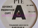 ALAN DEAN & HIS PROBLEMS-Thunder & rain-UK PYE PROMO 7