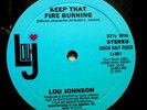 LOU JOHNSON Fire Burning MODERN SOUL DISCO 12