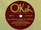 Okeh 45018 FIDDLIN' JOHN CARSON & HIS VIRGINIA REELERS Flat Footed Nigger E+