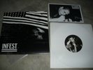 Infest Mankind 10'' on WHITE Crossed Out Chain of Strength