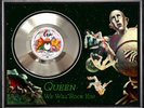QUEEN - WE WILL ROCK YOU - FRAMED 'SILVER' 45rpm  RECORD