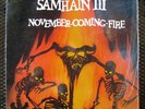 SAMHAIN III NOVEMBER-COMING-FIRE PLAN 9 PL9-07 LP +FOLD-OUT POSTER PHOTO COLLAGE