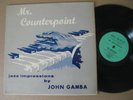 RARE Jazz Piano LP John Gamba Mr. Counterpoint w/ Paul Motian