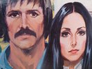 SONNY & CHER Once Again rare as hen's teeth SPENCER GIFTS 2 LP set...10